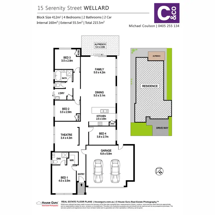 Floorplan of Homely house listing, 15 Serenity Street, Wellard WA 6170