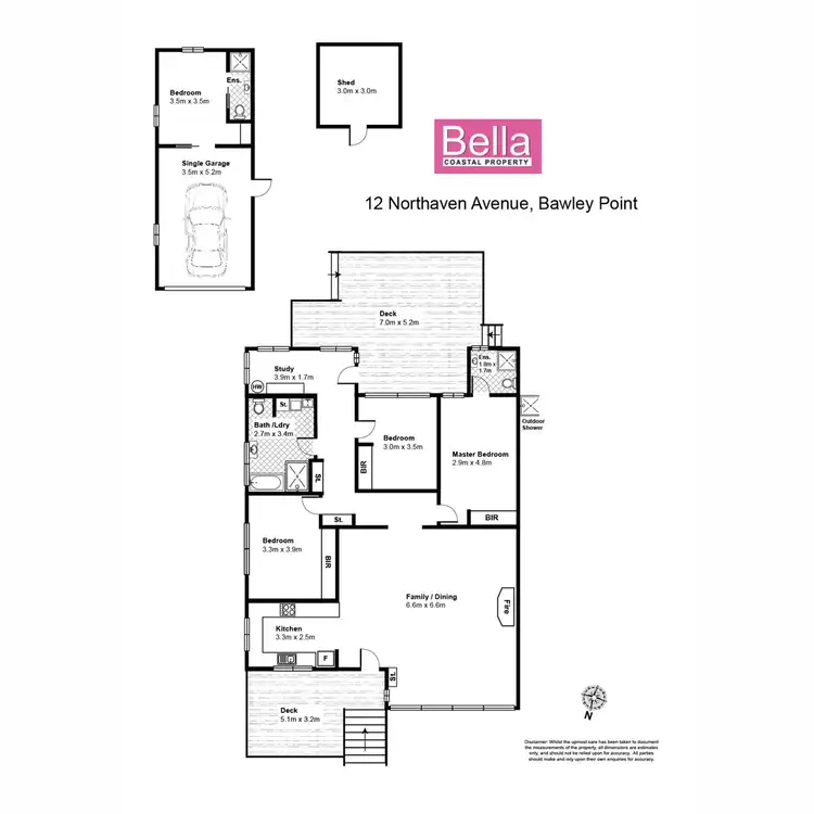 Floorplan of Homely house listing, 12 Northaven Avenue, Bawley Point NSW 2539