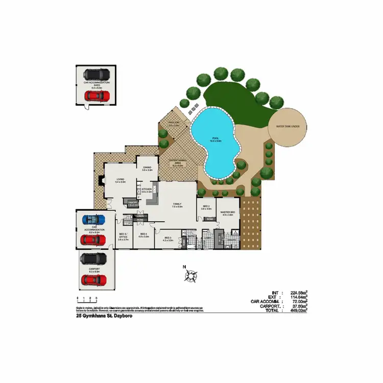 Floorplan of Homely house listing, 25 Gymkhana Place, Dayboro QLD 4521