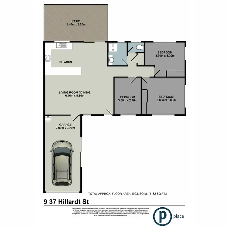 Floorplan of Homely unit listing, 9/37 Hillardt Street, Robertson QLD 4109