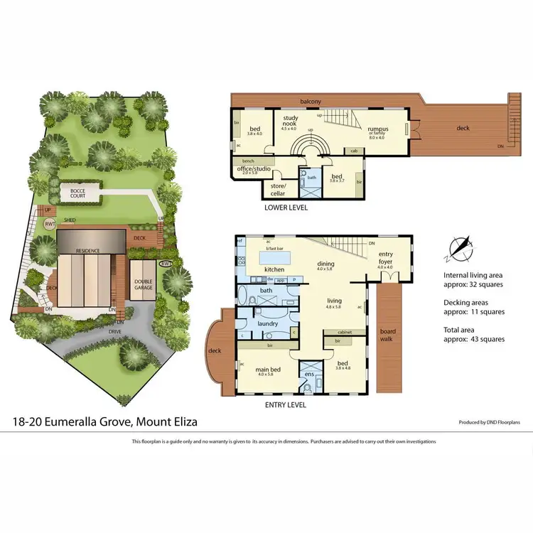 Floorplan of Homely house listing, 18-20 Eumeralla Grove, Mount Eliza VIC 3930