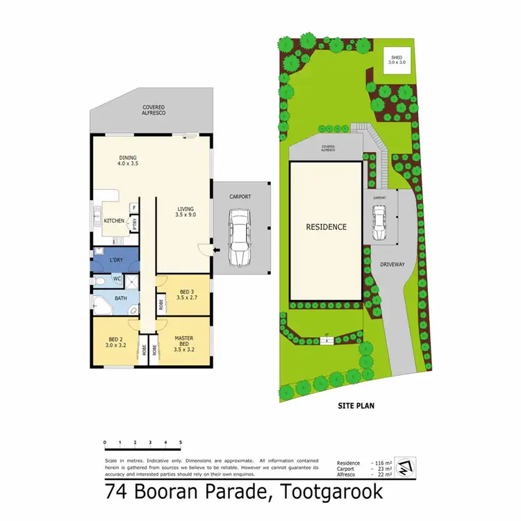 Floorplan of Homely house listing, 74 Booran Parade, Tootgarook VIC 3941