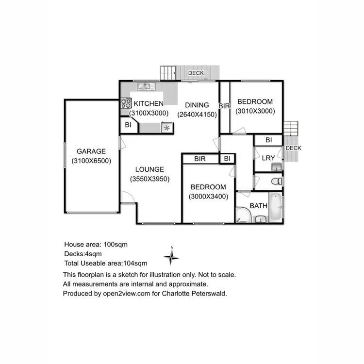Floorplan of Homely villa listing, 1/1 Sams Court, Howrah TAS 7018