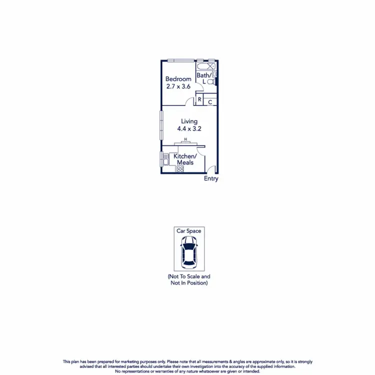 Floorplan of Homely apartment listing, 5/84 Dover Street, Flemington VIC 3031