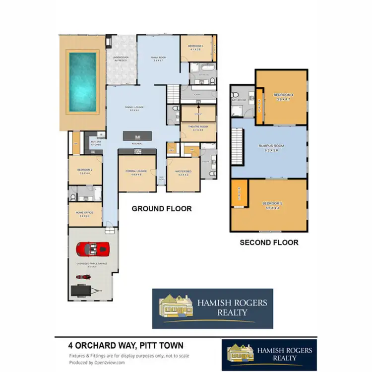 Floorplan of Homely house listing, 4 Orchard Way, Pitt Town NSW 2756