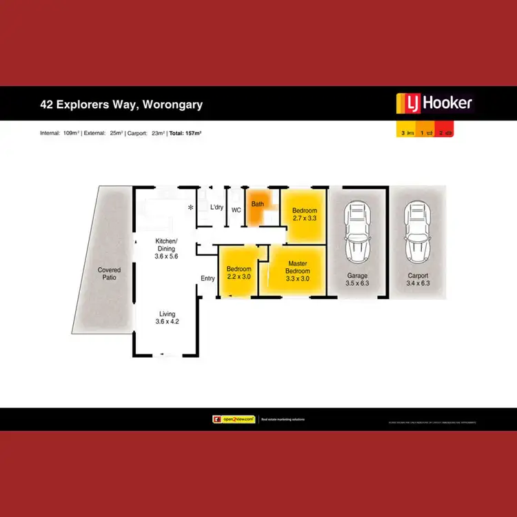 Floorplan of Homely house listing, 42 Explorers Way, Worongary QLD 4213