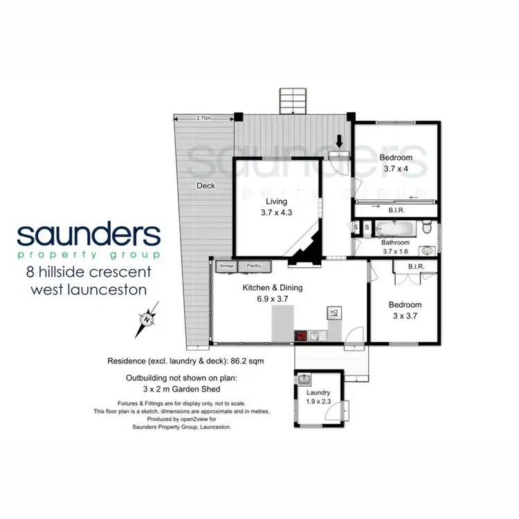 Floorplan of Homely house listing, 8 Hillside Crescent, West Launceston TAS 7250