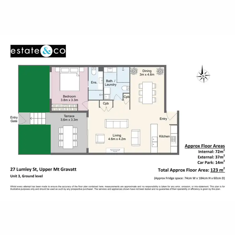 Floorplan of Homely apartment listing, 3/27 Lumley Street, Upper Mount Gravatt QLD 4122