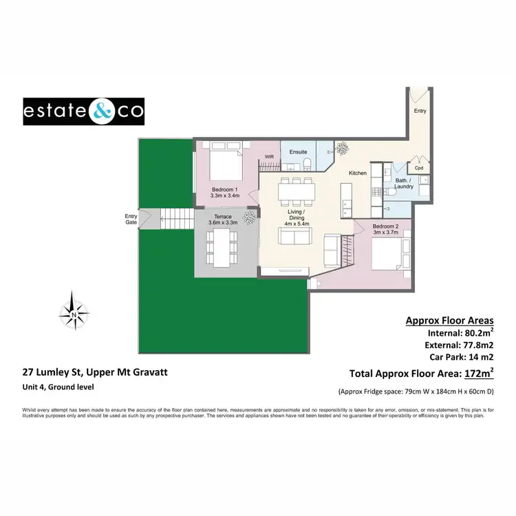 Floorplan of Homely apartment listing, 4/27 Lumley Street, Upper Mount Gravatt QLD 4122