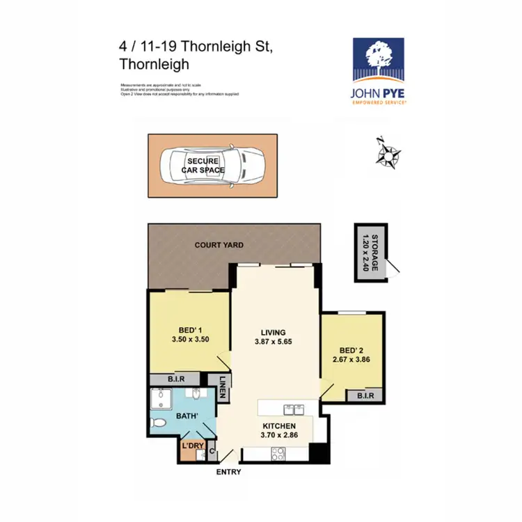 Floorplan of Homely apartment listing, 4/11-19 Thornleigh Street, Thornleigh NSW 2120
