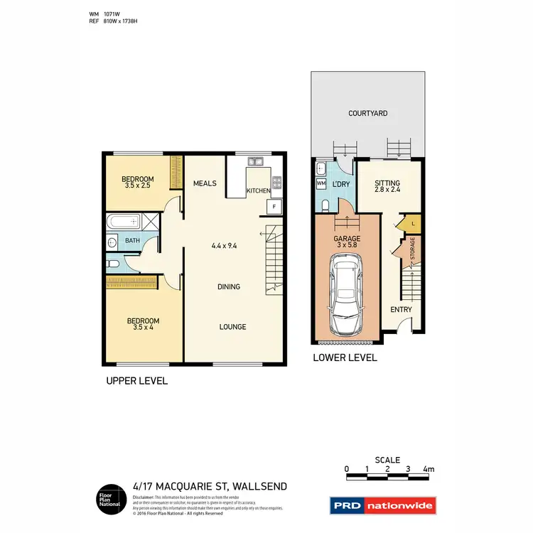 Floorplan of Homely unit listing, 4/17 Macquarie Street, Wallsend NSW 2287
