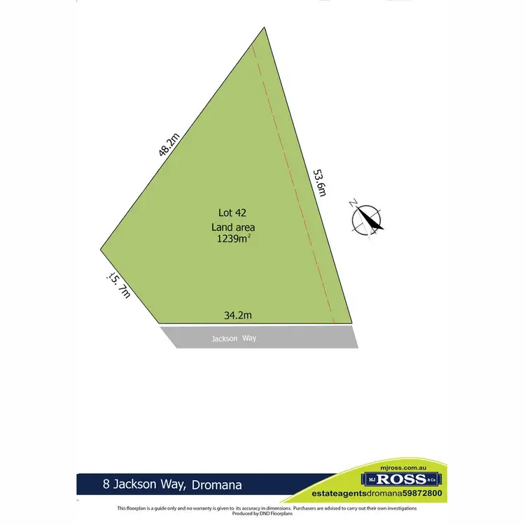 Floorplan of Homely land listing, 8 Jackson Way, Dromana VIC 3936