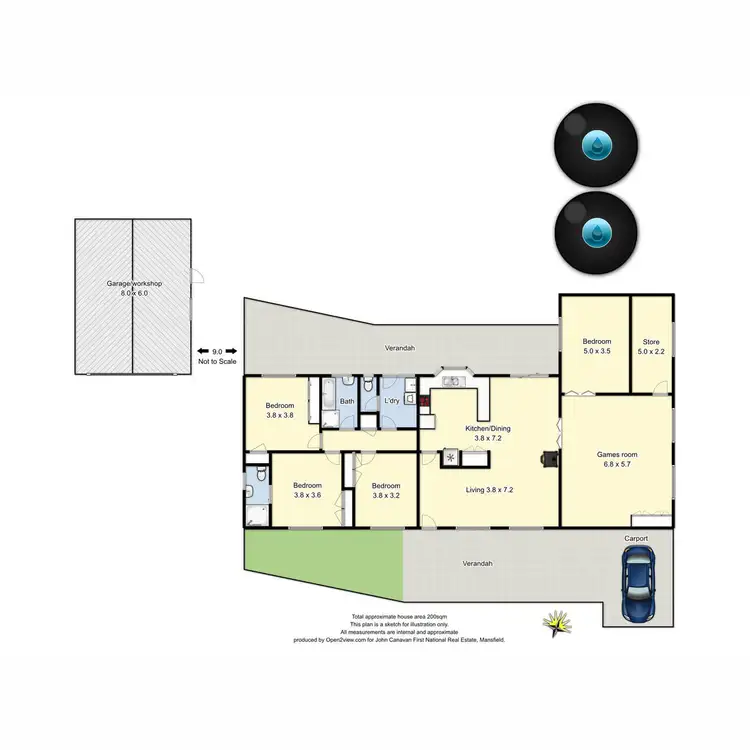 Floorplan of Homely house listing, 80 Main Street, Maindample VIC 3723