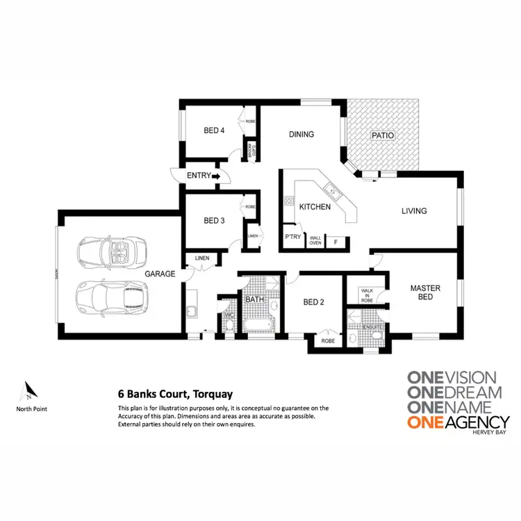 Floorplan of Homely house listing, 6 Banks Court, Torquay QLD 4655