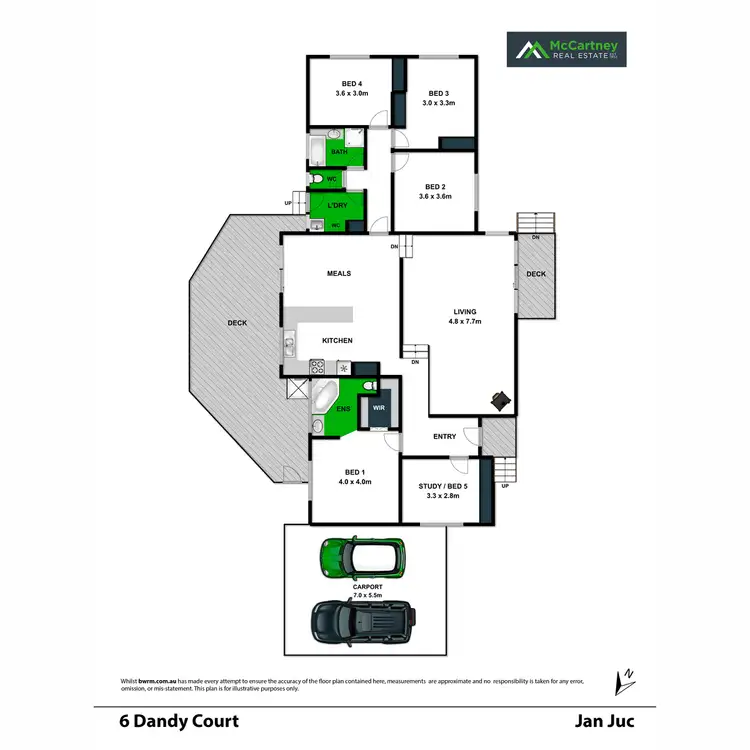 Floorplan of Homely house listing, 6 Dandy Court, Jan Juc VIC 3228