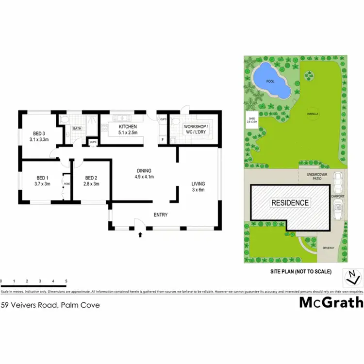 Floorplan of Homely house listing, 59 Veivers Road, Palm Cove QLD 4879