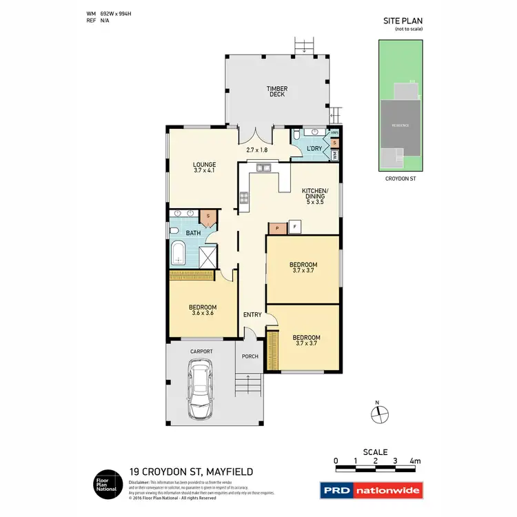 Floorplan of Homely house listing, 19 Croydon Street, Mayfield NSW 2304
