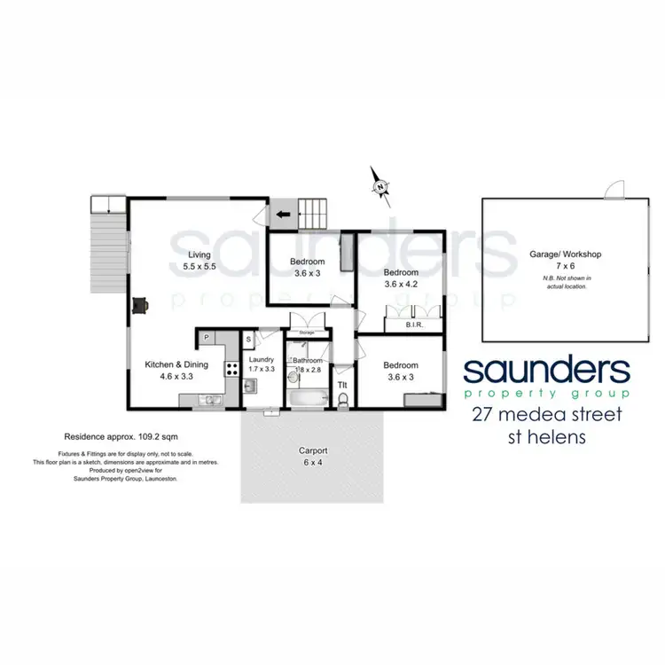 Floorplan of Homely house listing, 27 Medea Street, St Helens TAS 7216