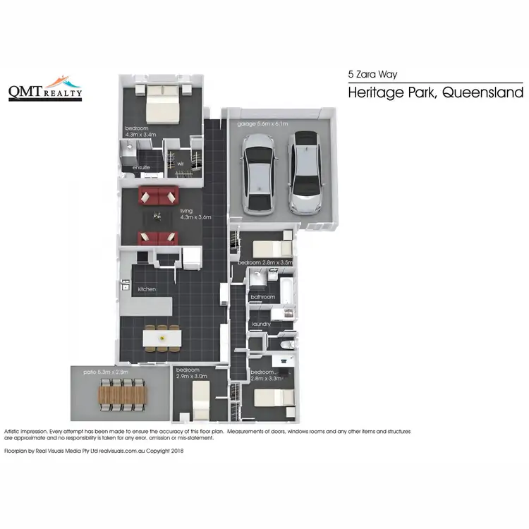 Floorplan of Homely house listing, 5 Zara Way, Heritage Park QLD 4118