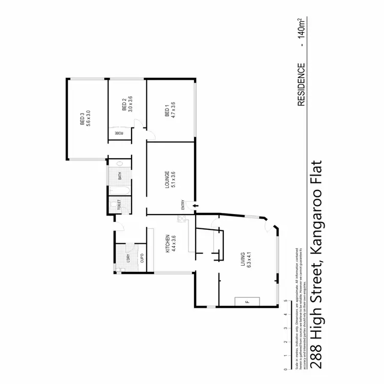 Floorplan of Homely house listing, 288 High Street, Kangaroo Flat VIC 3555