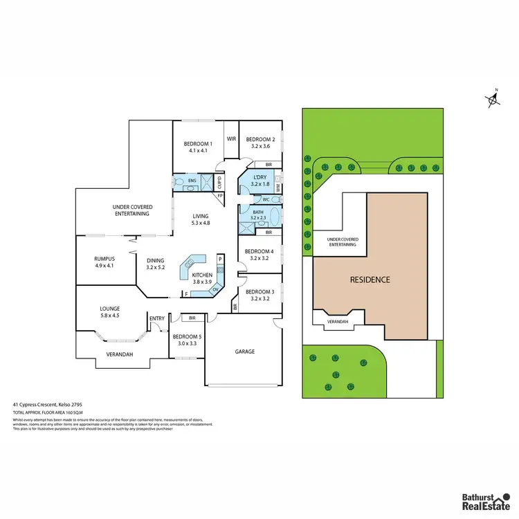 Floorplan of Homely house listing, 41 Cypress Crescent, Kelso NSW 2795