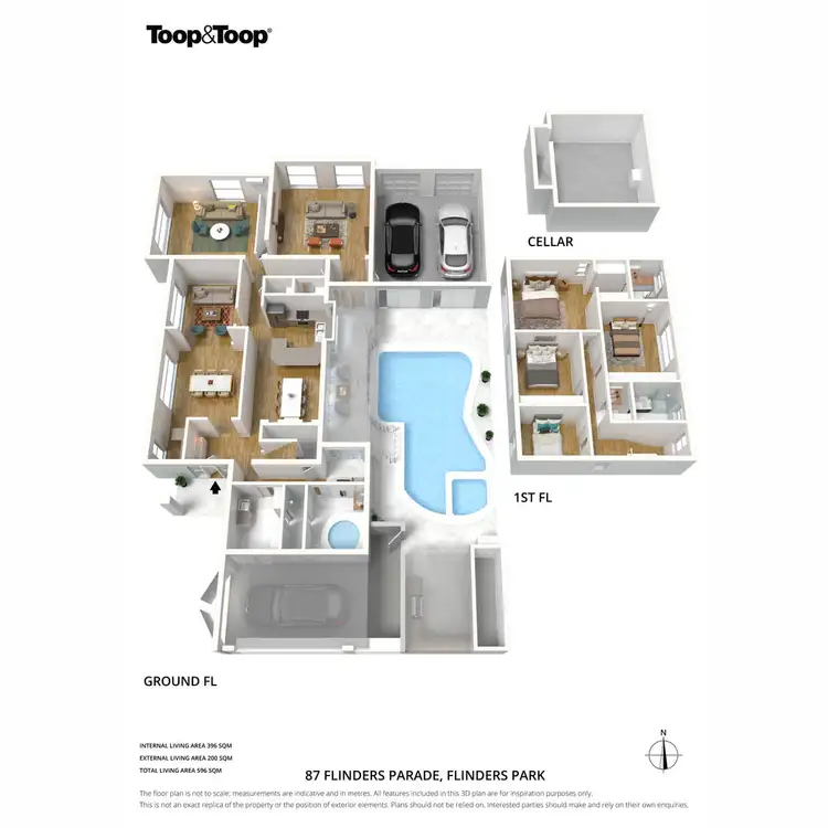 Floorplan of Homely house listing, 87 Flinders Parade, Flinders Park SA 5025
