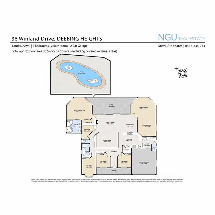 Floorplan of Homely house listing, 36 Winland Drive, Deebing Heights QLD 4306