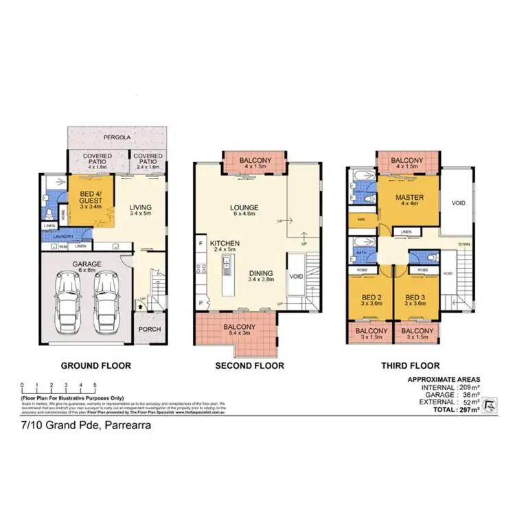 Floorplan of Homely villa listing, 7/10 Grand Parade, Kawana Island QLD 4575