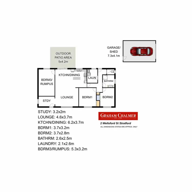 Floorplan of Homely house listing, 2 Wellsford Street, Stratford VIC 3862