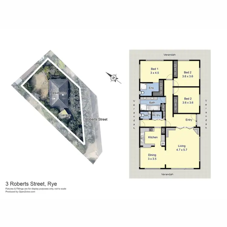 Floorplan of Homely house listing, 3 Roberts Street, Rye VIC 3941