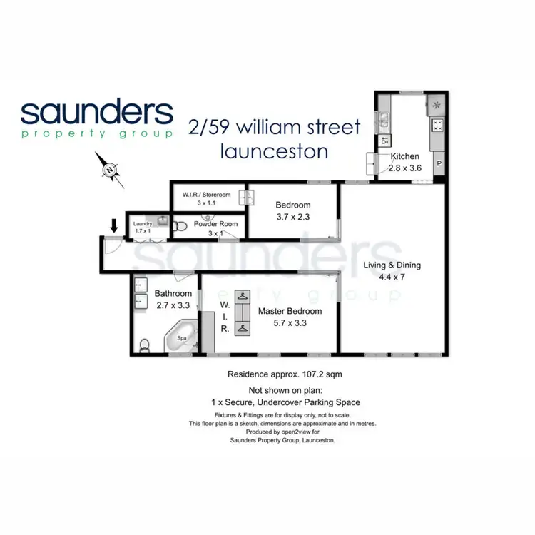 Floorplan of Homely house listing, Unit 2/59 William Street, Launceston TAS 7250
