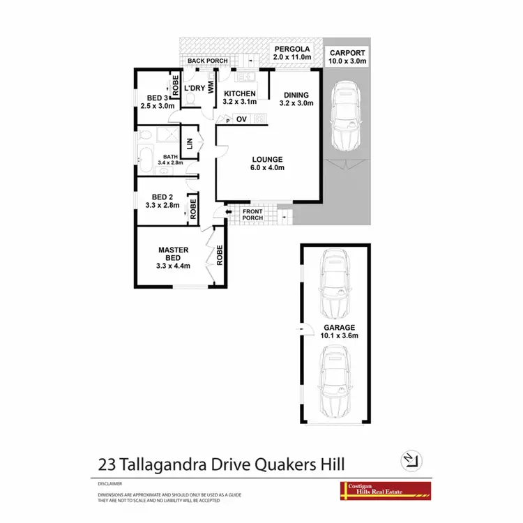 Floorplan of Homely house listing, 23 Tallagandra Drive, Quakers Hill NSW 2763