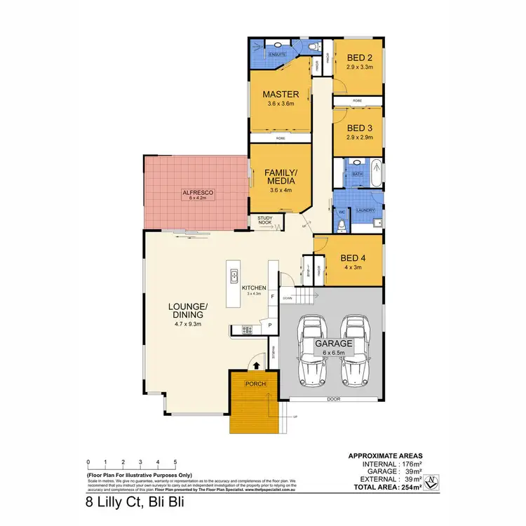 Floorplan of Homely house listing, 8 Lilly Court, Bli Bli QLD 4560