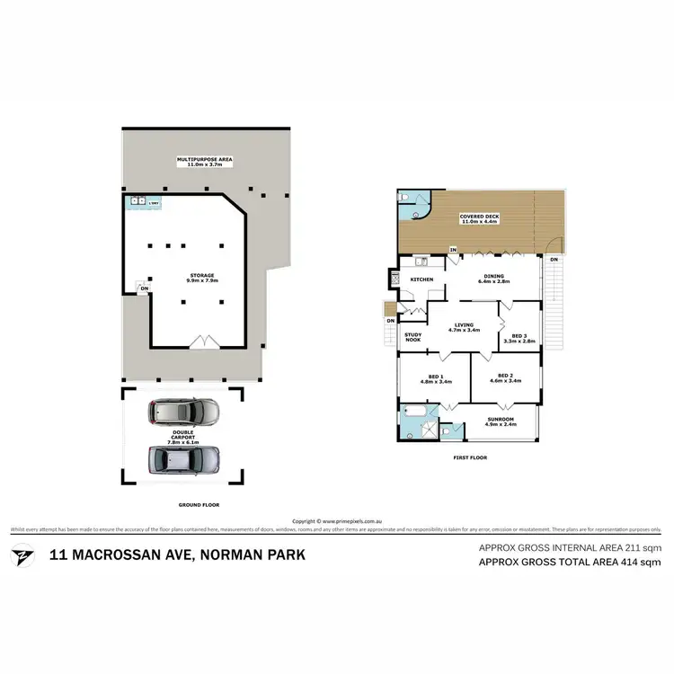 Floorplan of Homely house listing, 11 Macrossan Avenue, Norman Park QLD 4170