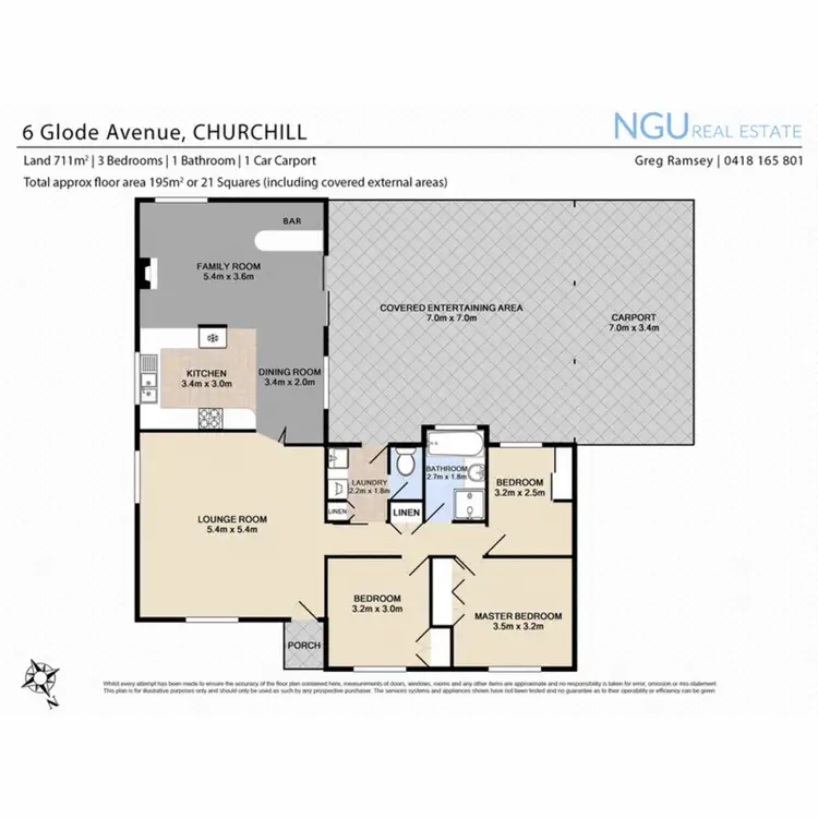 Floorplan of Homely house listing, 6 Glode Avenue, Churchill QLD 4305