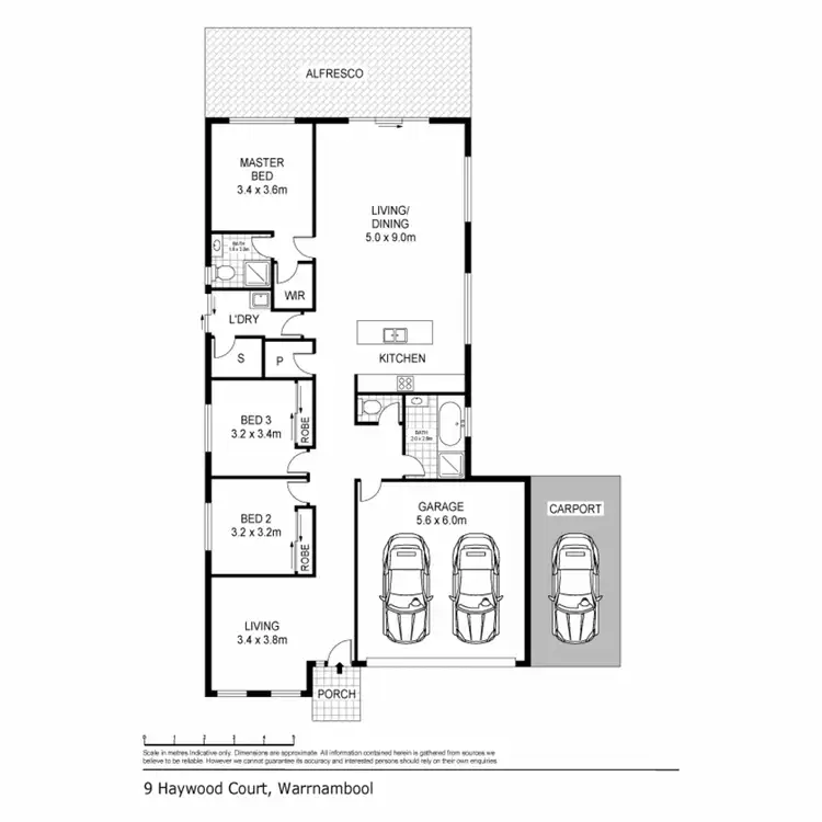 Floorplan of Homely house listing, 9 Haywood Court, Warrnambool VIC 3280