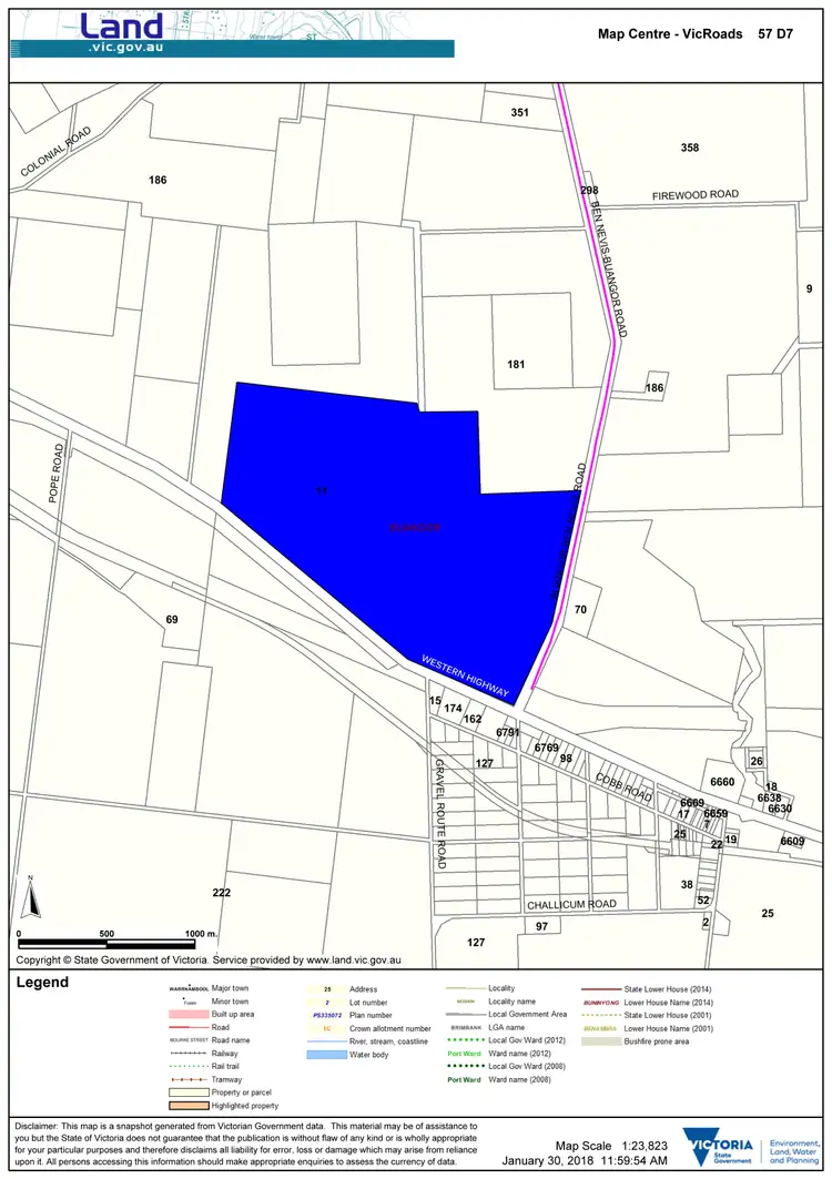 Floorplan of Homely rural property listing, 11 Buangor-Ben Nevis Road, Buangor VIC 3375