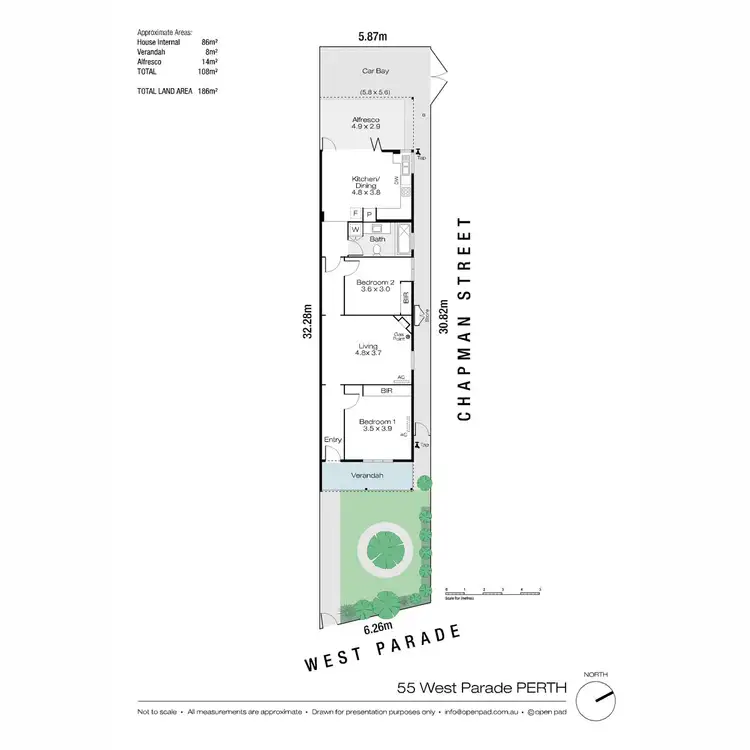 Floorplan of Homely house listing, 55 West Parade, Perth WA 6000