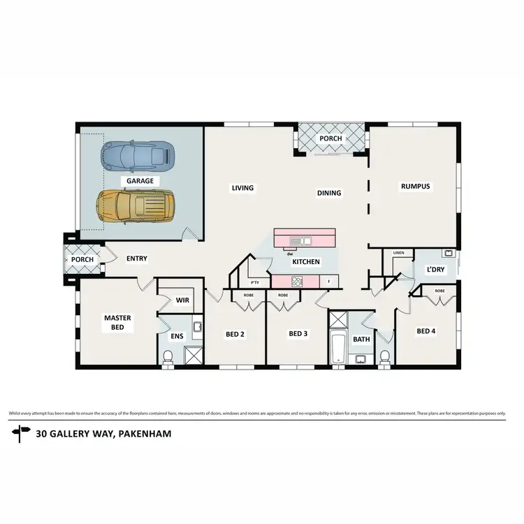 Floorplan of Homely house listing, 30 Gallery Way, Pakenham VIC 3810