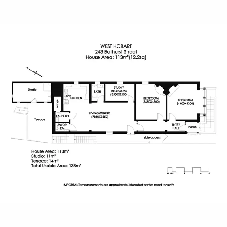 Floorplan of Homely house listing, 243 Bathurst Street, West Hobart TAS 7000