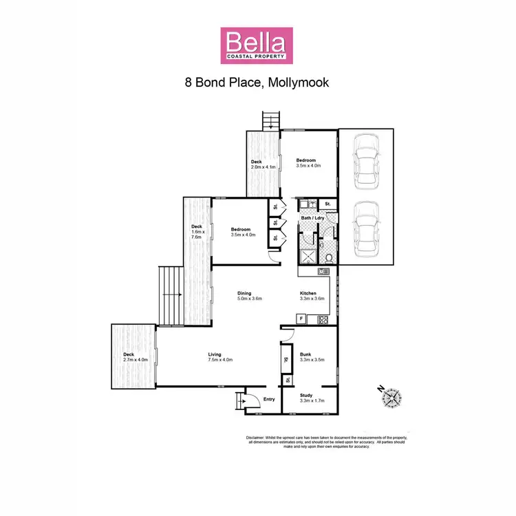 Floorplan of Homely house listing, 8 Bond Place, Mollymook Beach NSW 2539