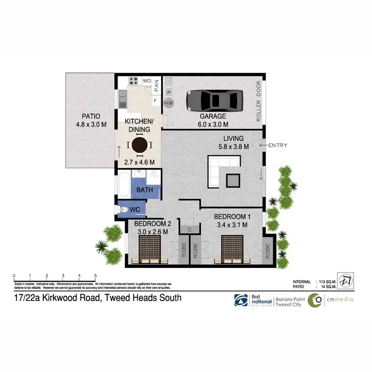 Floorplan of Homely villa listing, 17/22a Kirkwood Road, Tweed Heads South NSW 2486