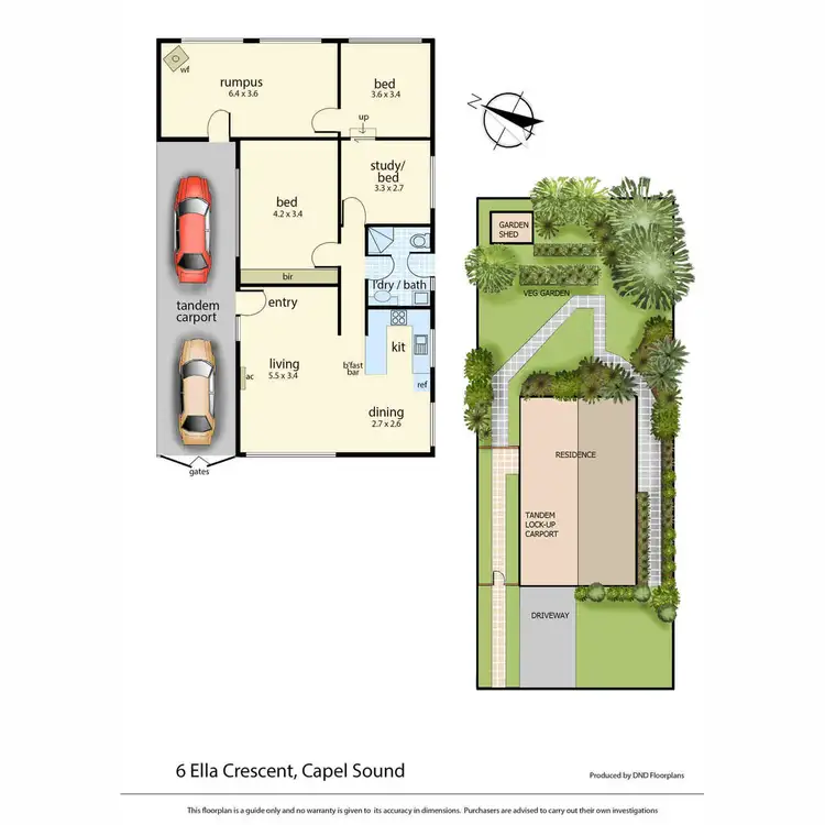 Floorplan of Homely house listing, 6 Ella Crescent, Capel Sound VIC 3940