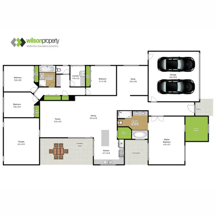 Floorplan of Homely house listing, 4 Columbia Crescent, Traralgon VIC 3844