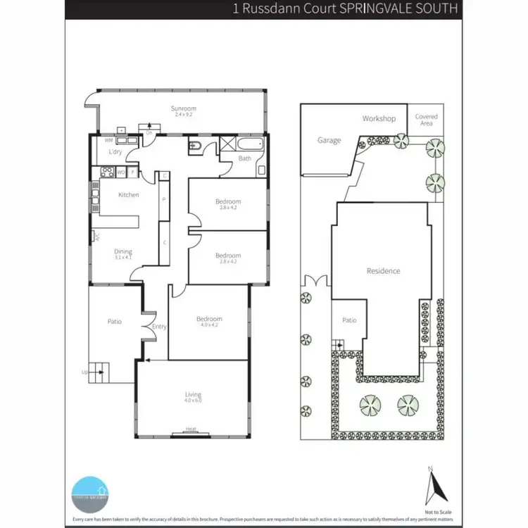 Floorplan of Homely house listing, 1 Russdann Court, Springvale South VIC 3172
