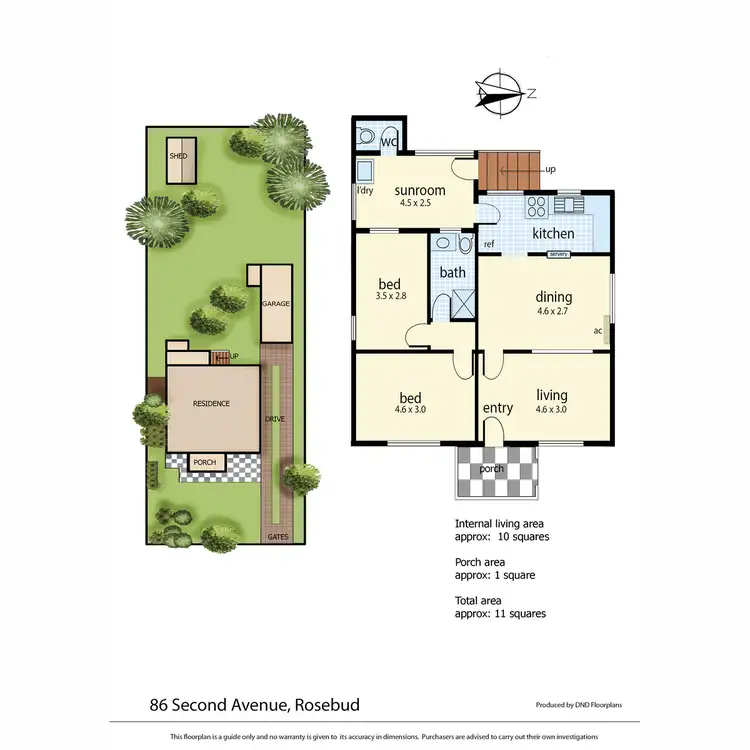 Floorplan of Homely house listing, 86 Second Avenue, Rosebud VIC 3939