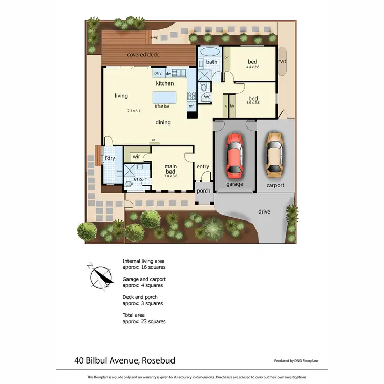 Floorplan of Homely house listing, 40 Bilbul Avenue, Rosebud VIC 3939