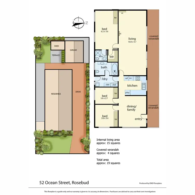 Floorplan of Homely house listing, 52 Ocean Street, Rosebud VIC 3939