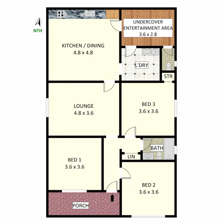 Floorplan of Homely house listing, 13 Redman Street, Campsie NSW 2194