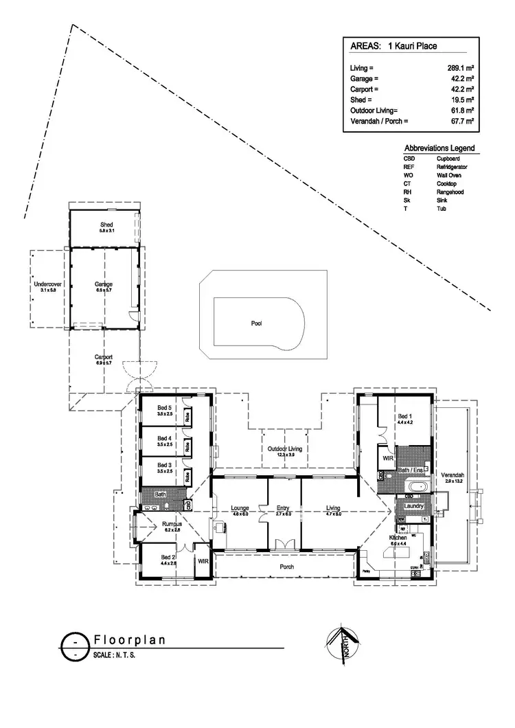 Floorplan of Homely house listing, 1 Kauri Place, Springvale NSW 2650